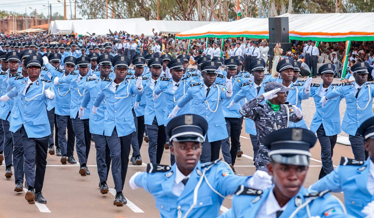 Korhogo : 2 015 nouveaux sous-officiers de police prêtent serment