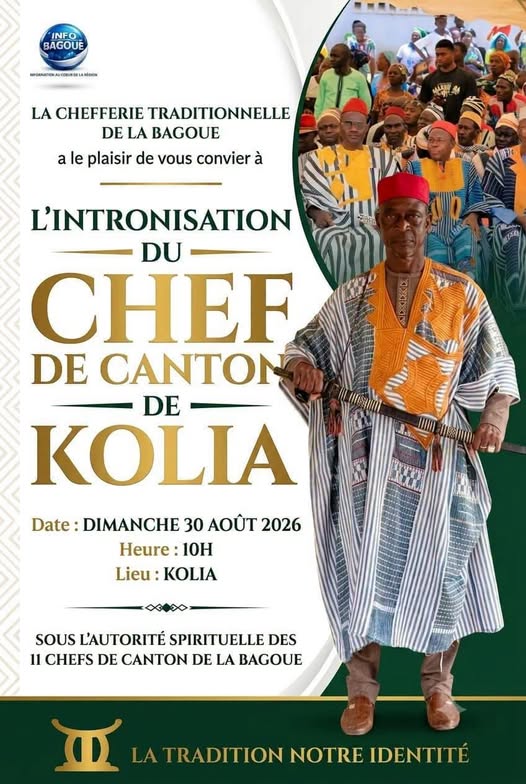 L'INTRONISATION DU CHEF DE CANTON DE KOLIA