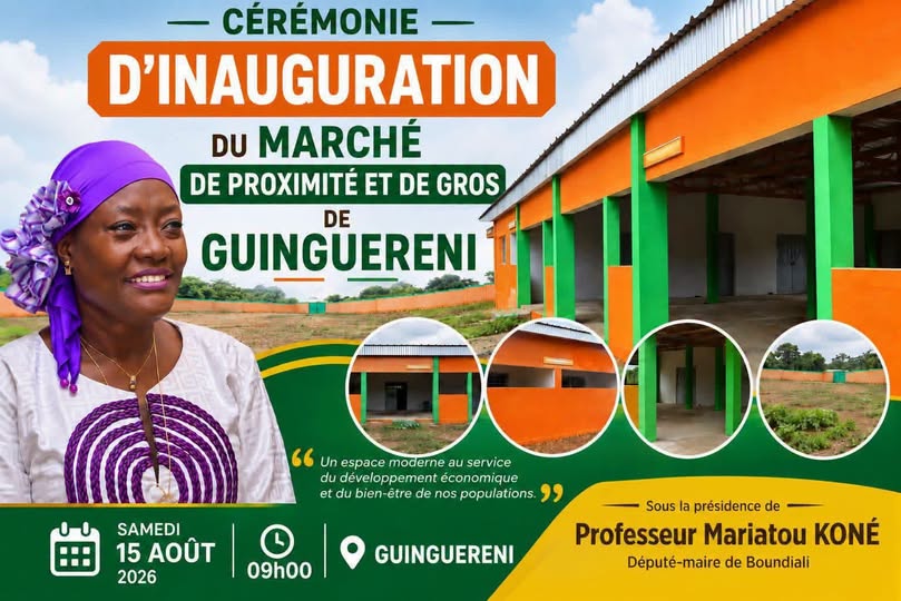 CEREMONIE D'INAUGURATION DU MARCHE DE PROXIMITE ET DE GROS DE GUINGUERENI